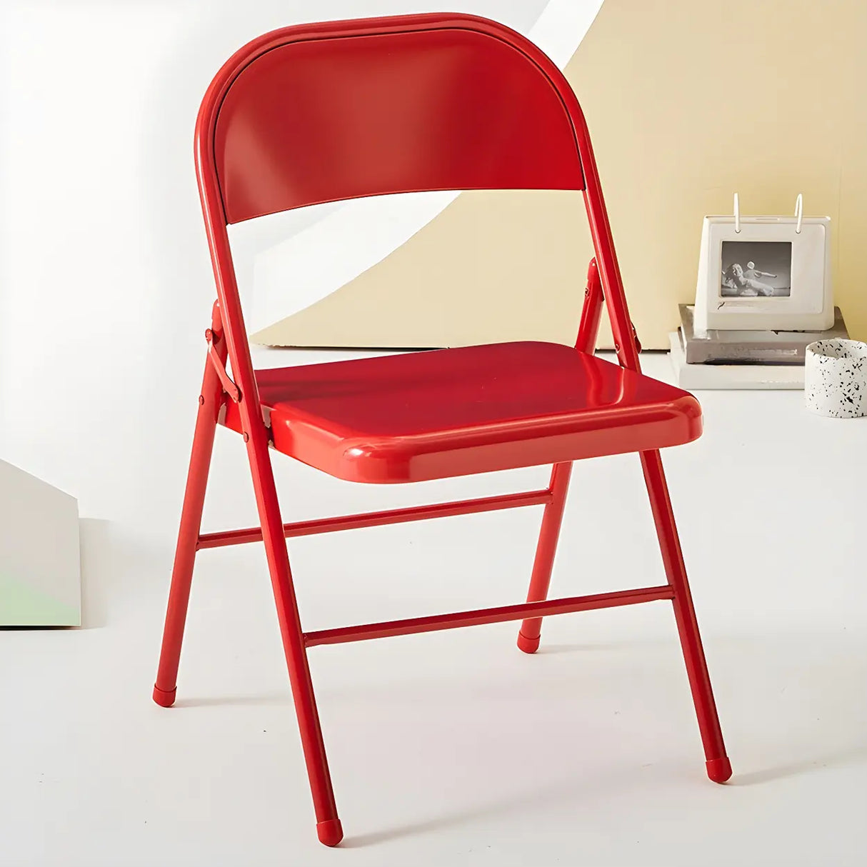 Vibrant Colorful Ergonomic Folding Steel Office Chairs Image - 10