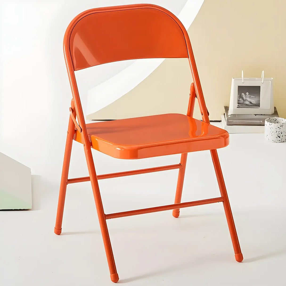 Vibrant Colorful Ergonomic Folding Steel Office Chairs Image - 15