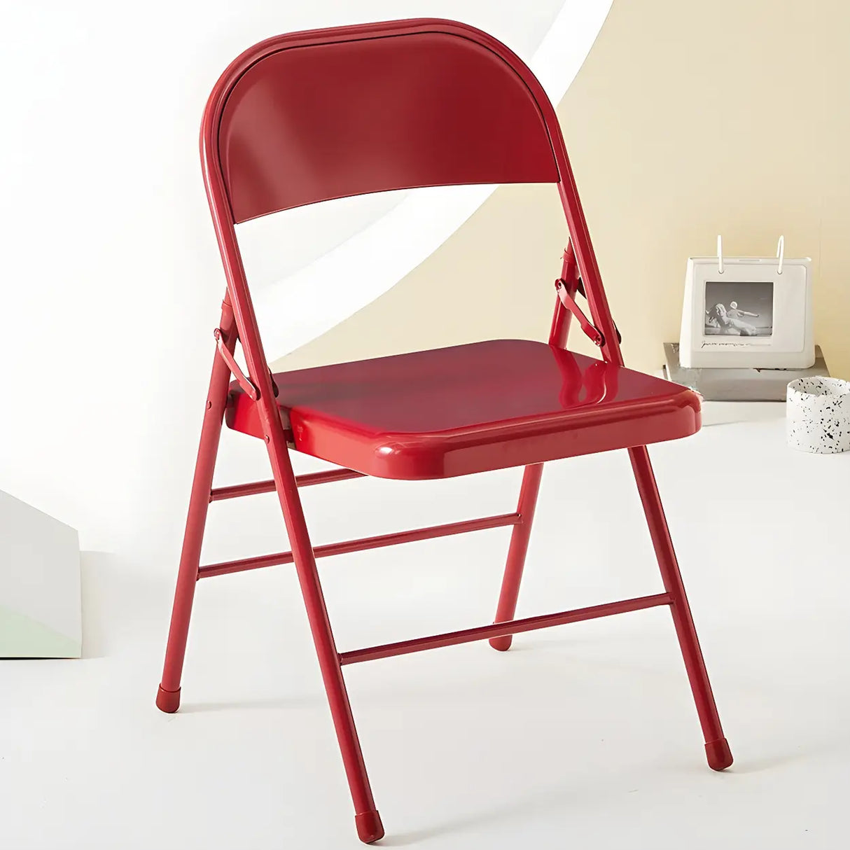 Vibrant Colorful Ergonomic Folding Steel Office Chairs Image - 21