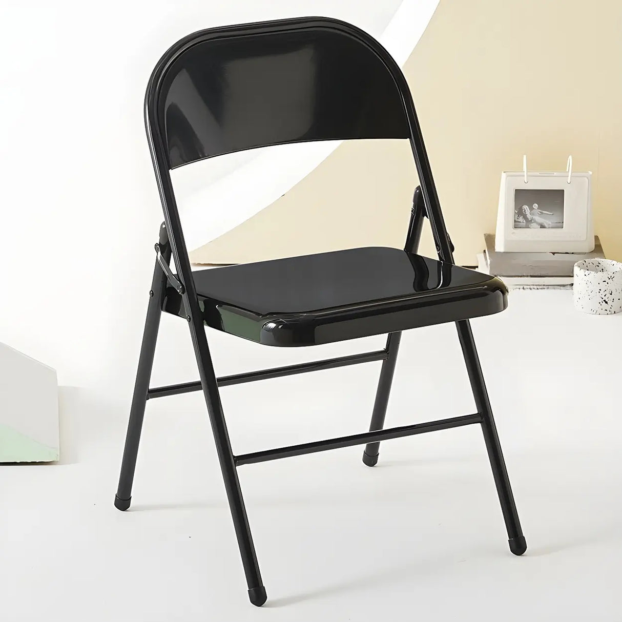 Vibrant Colorful Ergonomic Folding Steel Office Chairs Image - 3