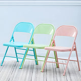 Vibrant Colorful Ergonomic Folding Steel Office Chairs Image - 6