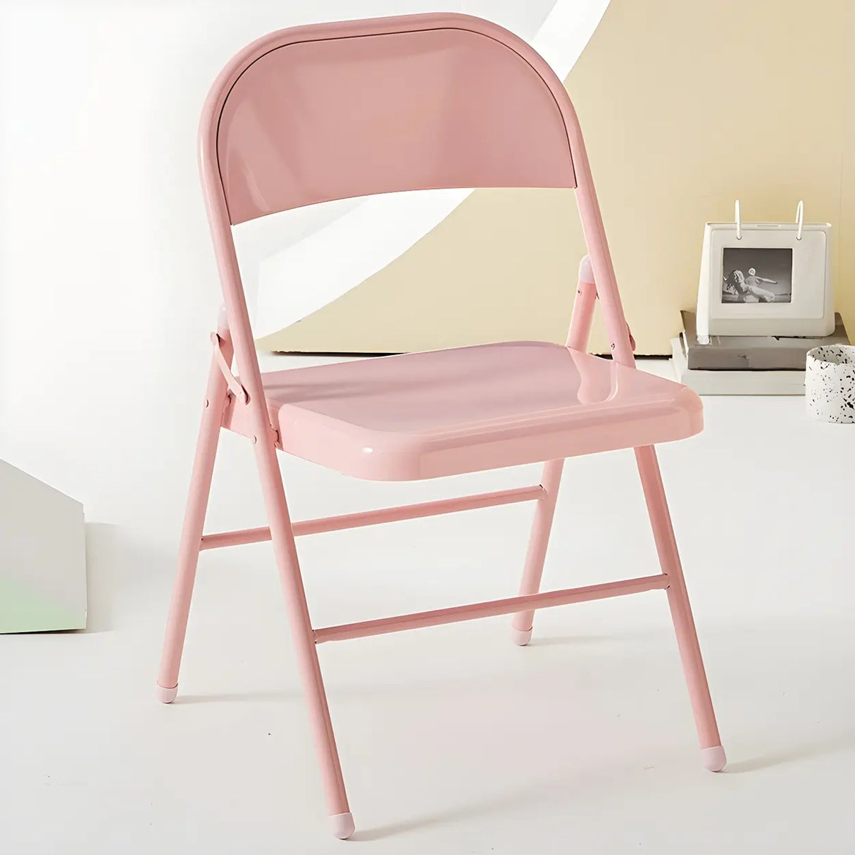 Vibrant Colorful Ergonomic Folding Steel Office Chairs Image - 7
