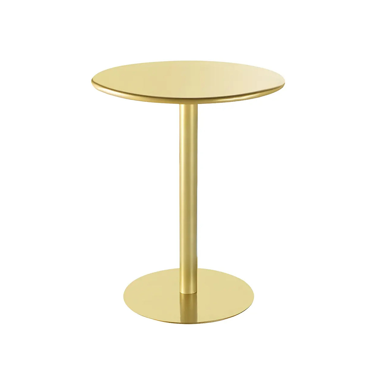 Vibrant Colors Steel Frame Simple Round Metal Chat Table Image - 14