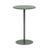 Vibrant Colors Steel Frame Simple Round Metal Chat Table Image - 30