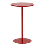 Vibrant Colors Steel Frame Simple Round Metal Chat Table Image - 35