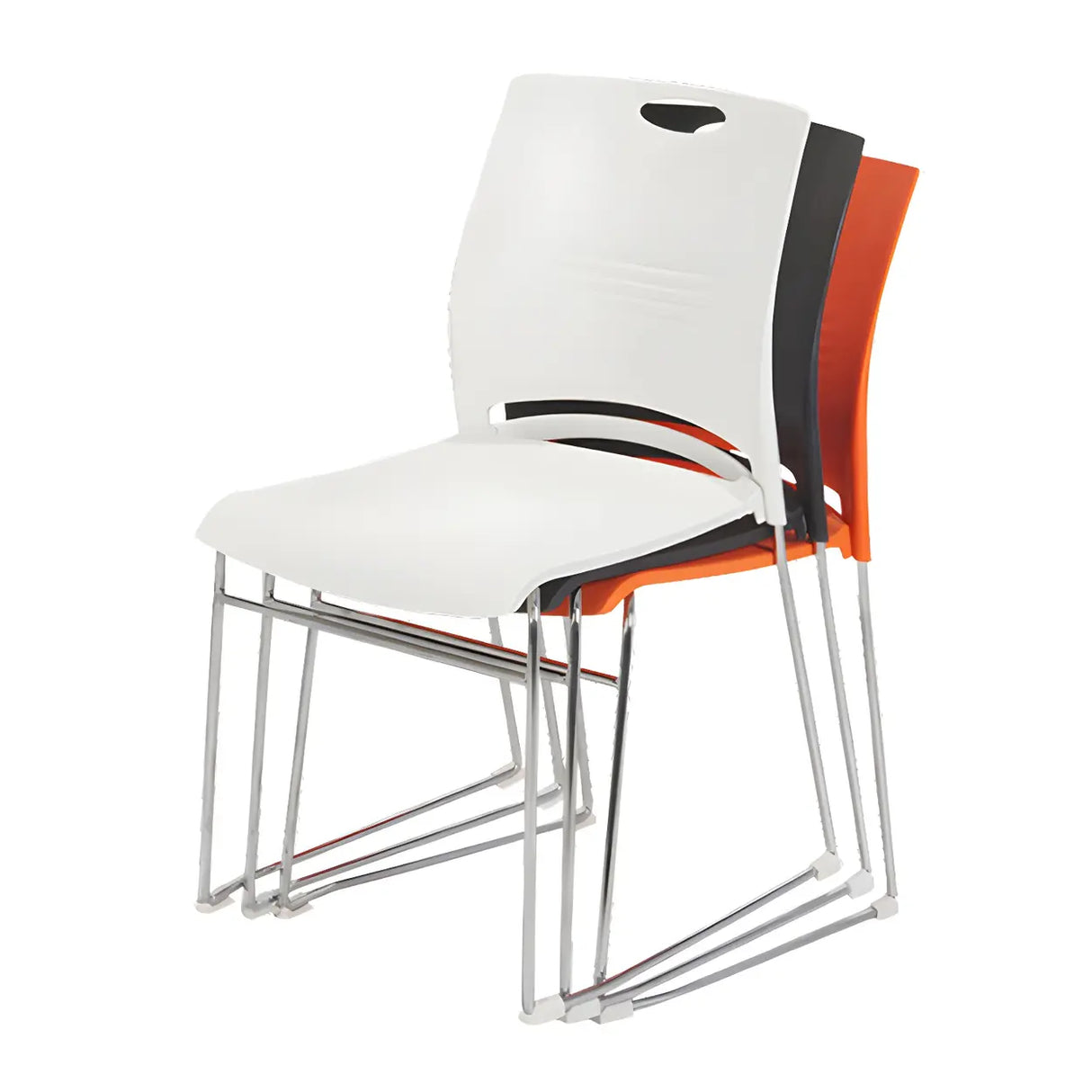 Vibrant Colors Steel Stackable Mesh Conference Chair Image - 17