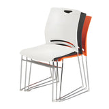 Vibrant Colors Steel Stackable Mesh Conference Chair Image - 17