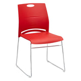 Vibrant Colors Steel Stackable Mesh Conference Chair Image - 19