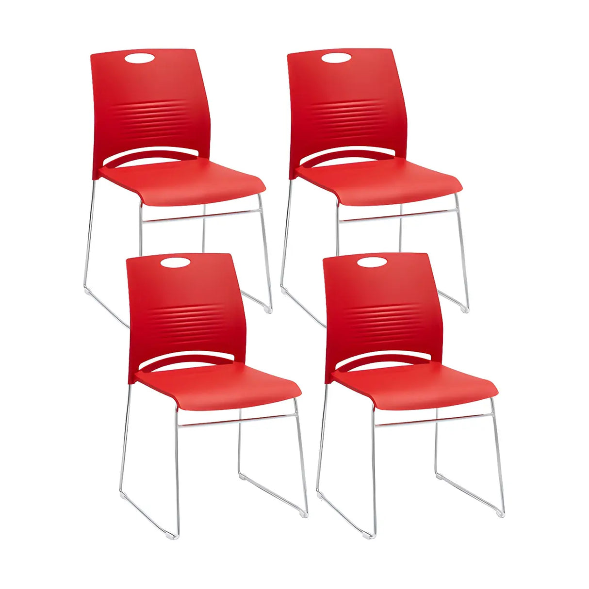 Vibrant Colors Steel Stackable Mesh Conference Chair Image - 23