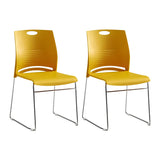 Vibrant Colors Steel Stackable Mesh Conference Chair Image - 25