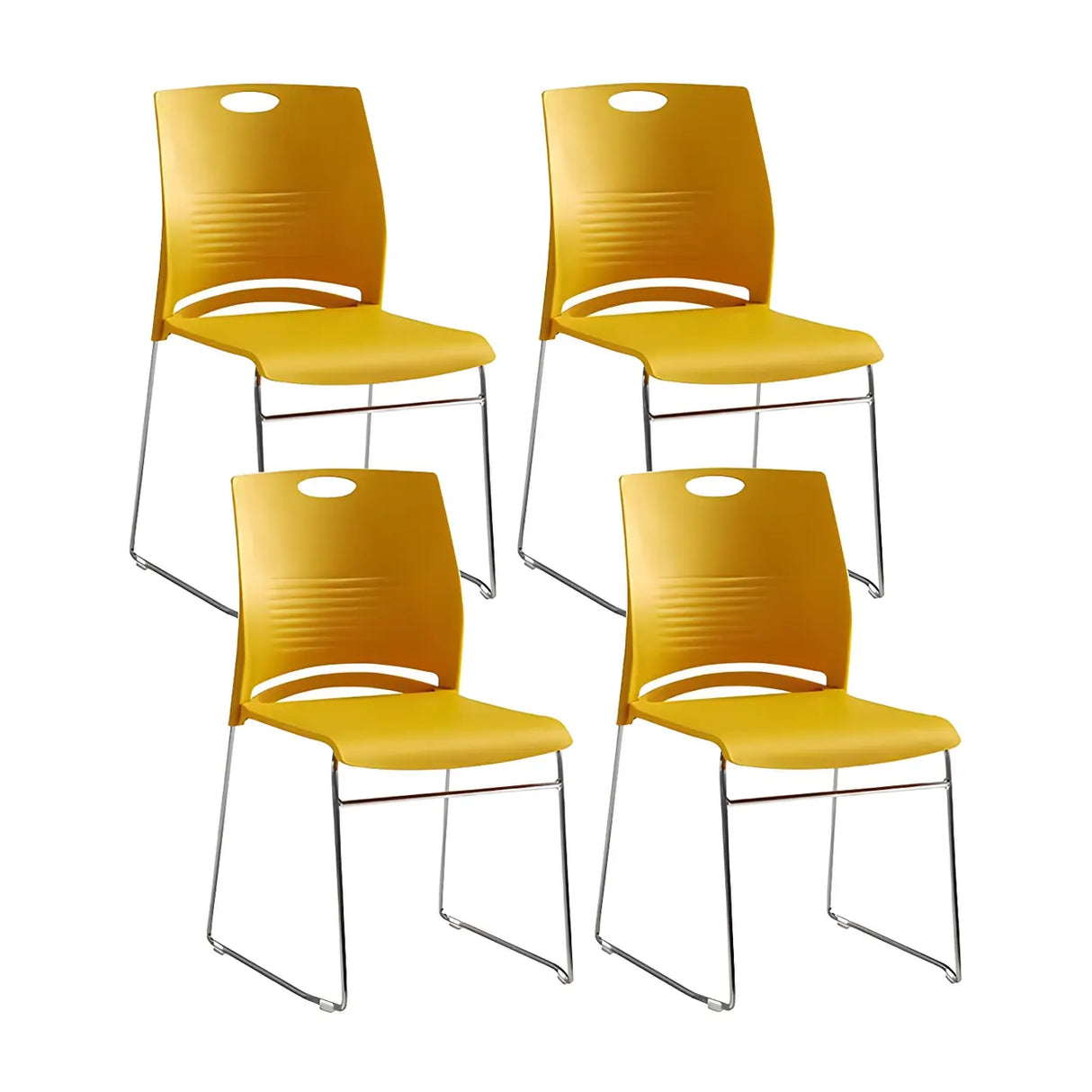 Vibrant Colors Steel Stackable Mesh Conference Chair Image - 26