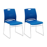 Vibrant Colors Steel Stackable Mesh Conference Chair Image - 31