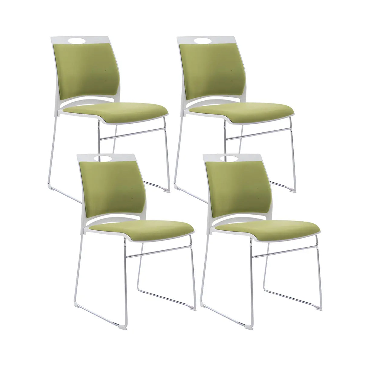 Vibrant Colors Steel Stackable Mesh Conference Chair Image - 41