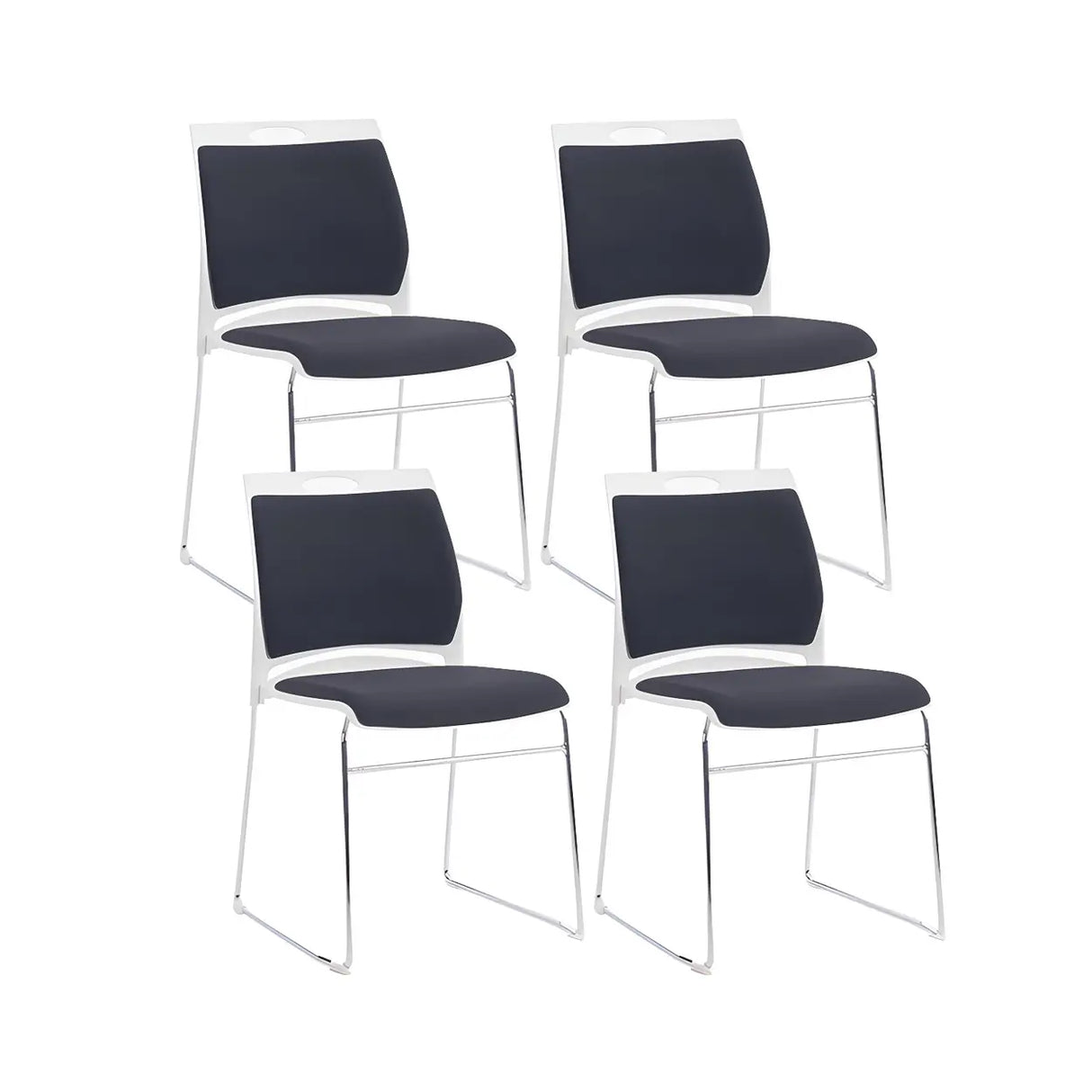 Vibrant Colors Steel Stackable Mesh Conference Chair Image - 47