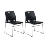 Vibrant Colors Steel Stackable Mesh Conference Chair Image - 4