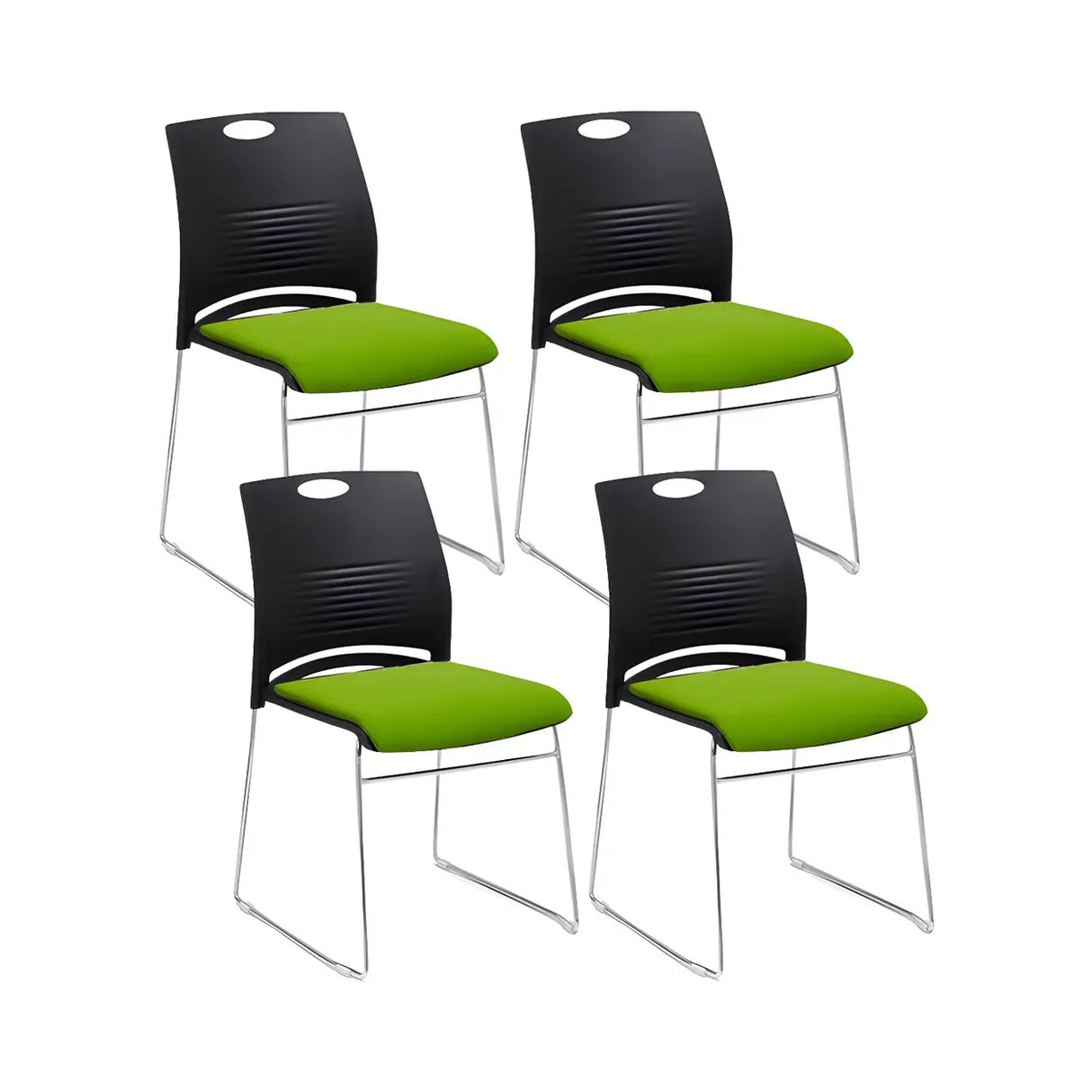 Vibrant Colors Steel Stackable Mesh Conference Chair Image - 53
