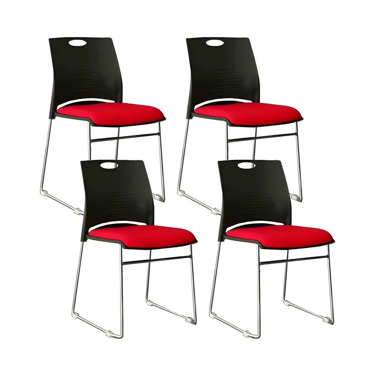 Vibrant Colors Steel Stackable Mesh Conference Chair Image - 56