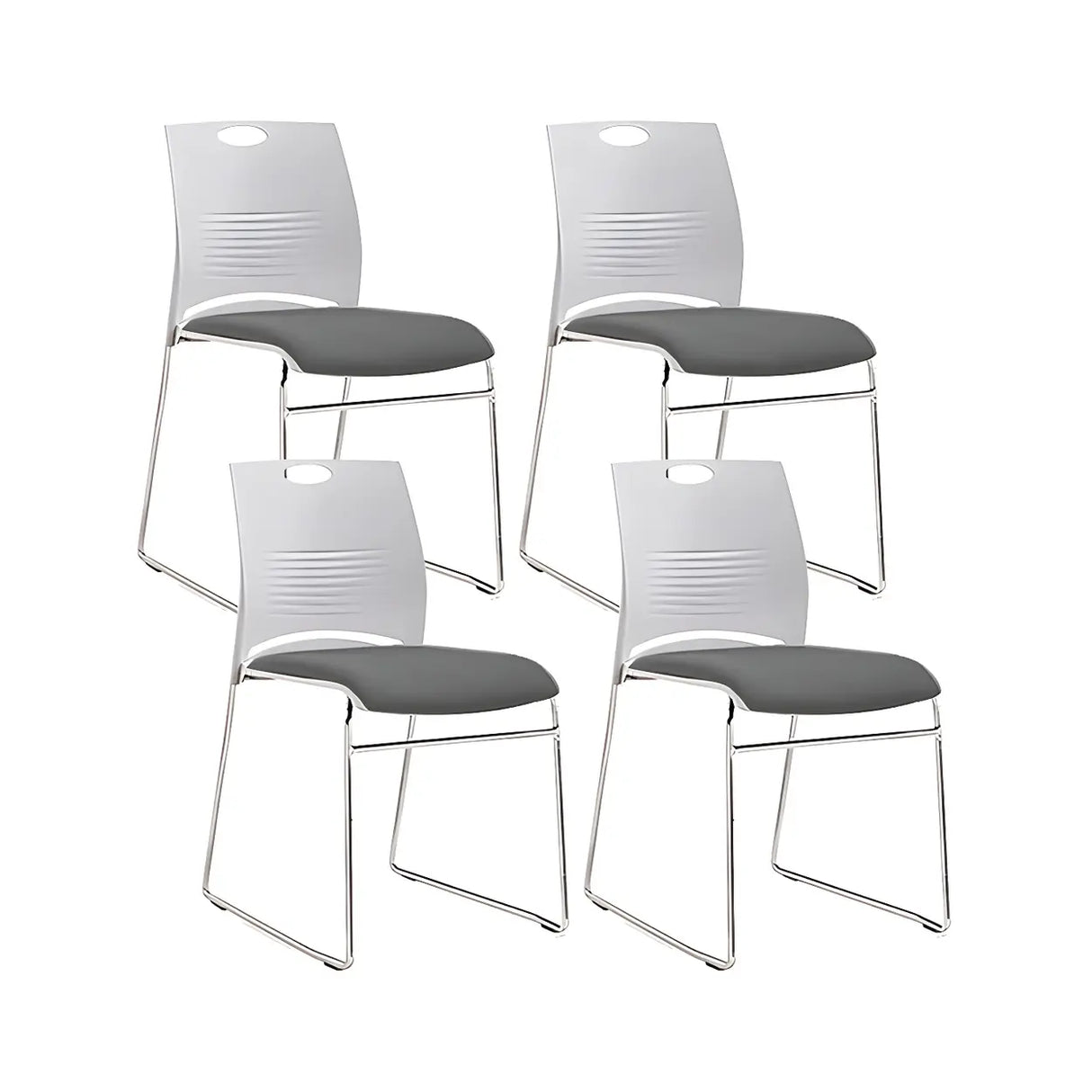 Vibrant Colors Steel Stackable Mesh Conference Chair Image - 62