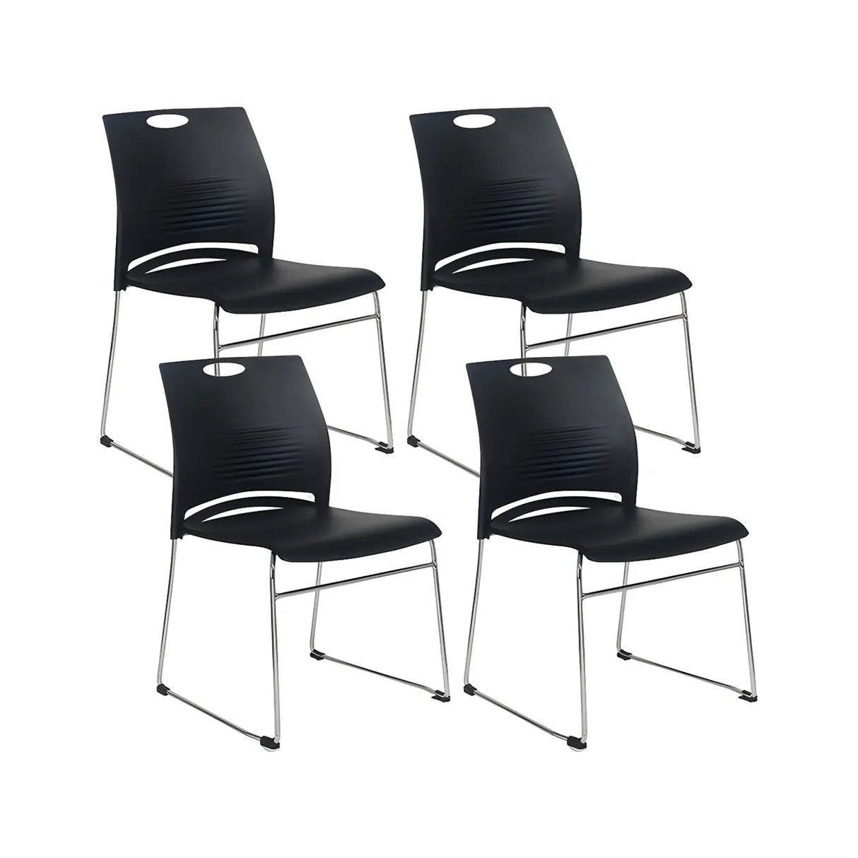 Vibrant Colors Steel Stackable Mesh Conference Chair Image - 5