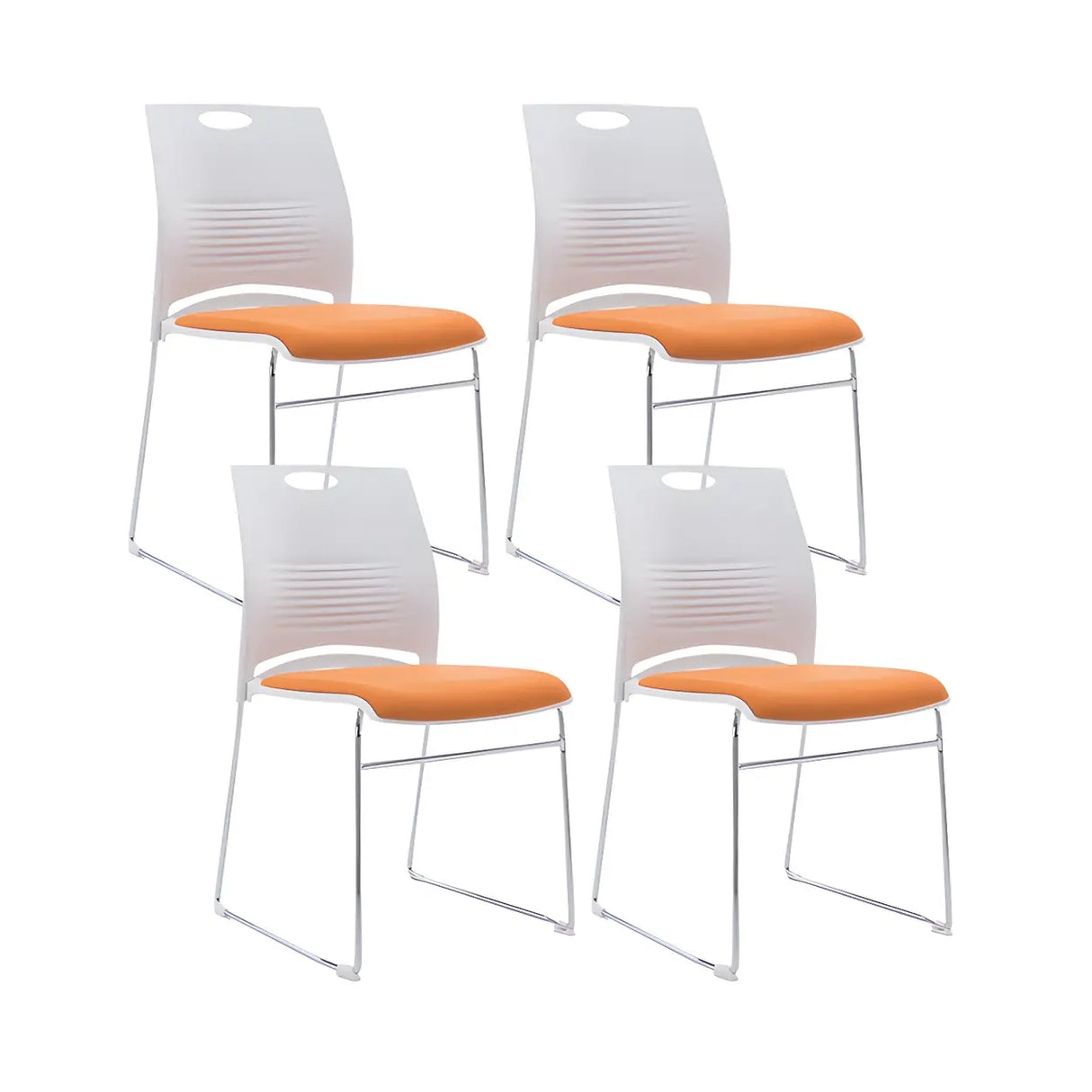 Vibrant Colors Steel Stackable Mesh Conference Chair Image - 65