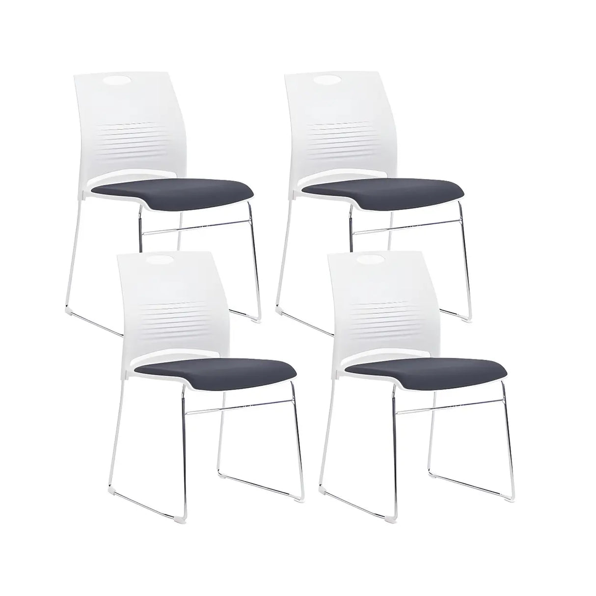 Vibrant Colors Steel Stackable Mesh Conference Chair Image - 68