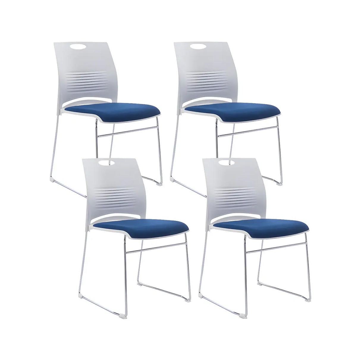 Vibrant Colors Steel Stackable Mesh Conference Chair Image - 71