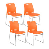 Vibrant Colors Steel Stackable Mesh Conference Chair Image - 77