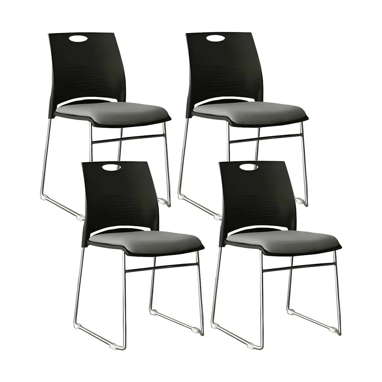 Vibrant Colors Steel Stackable Mesh Conference Chair Image - 80
