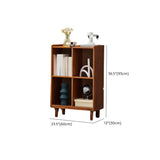Victorian Classic Vertical Pine Wood Organizer Bookcase Image - 16