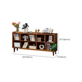 Victorian Classic Vertical Pine Wood Organizer Bookcase Image - 17