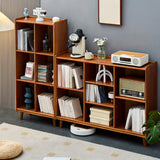Victorian Classic Vertical Pine Wood Organizer Bookcase Image - 1