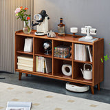 Victorian Classic Vertical Pine Wood Organizer Bookcase Image - 5