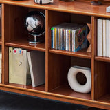 Victorian Classic Vertical Pine Wood Organizer Bookcase Image - 8