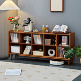 Victorian Classic Vertical Pine Wood Organizer Bookcase Image - 9