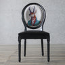 Victorian Oval Wood King Louis Back Dining Chair Orange Image - 7