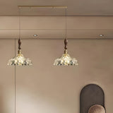 Vintage 2-Light Dome Adjustable Island Pendant Light Image - 4