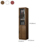 Vintage 4-Tier Glass Wood Closed Back Storage Bookcase Image - 17