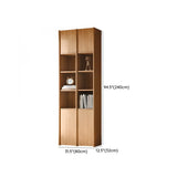 Vintage 6-Level Doors Oak Wooden Storage Bookcase #size