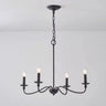Vintage  6-Light Candelabra Metal Chain Chandelier Image - 6