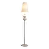 Vintage Black Classic Tapered Shade Floor Lamp Image - 5