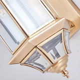 Vintage Black Glass LED Outdoor Wall Lantern Light Image - 16