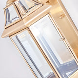Vintage Black Glass LED Outdoor Wall Lantern Light Image - 17