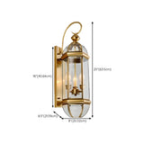 Vintage Black Glass LED Outdoor Wall Lantern Light Image - 22