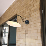 Vintage Black Industrial Outdoor Wall Light Image - 1