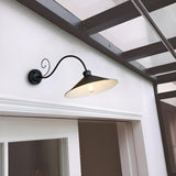 Vintage Black Industrial Outdoor Wall Light Image - 2