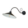 Vintage Black Industrial Outdoor Wall Light Image - 6