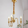 Vintage Black Iron Candelabra Crystal Chandelier Image - 21
