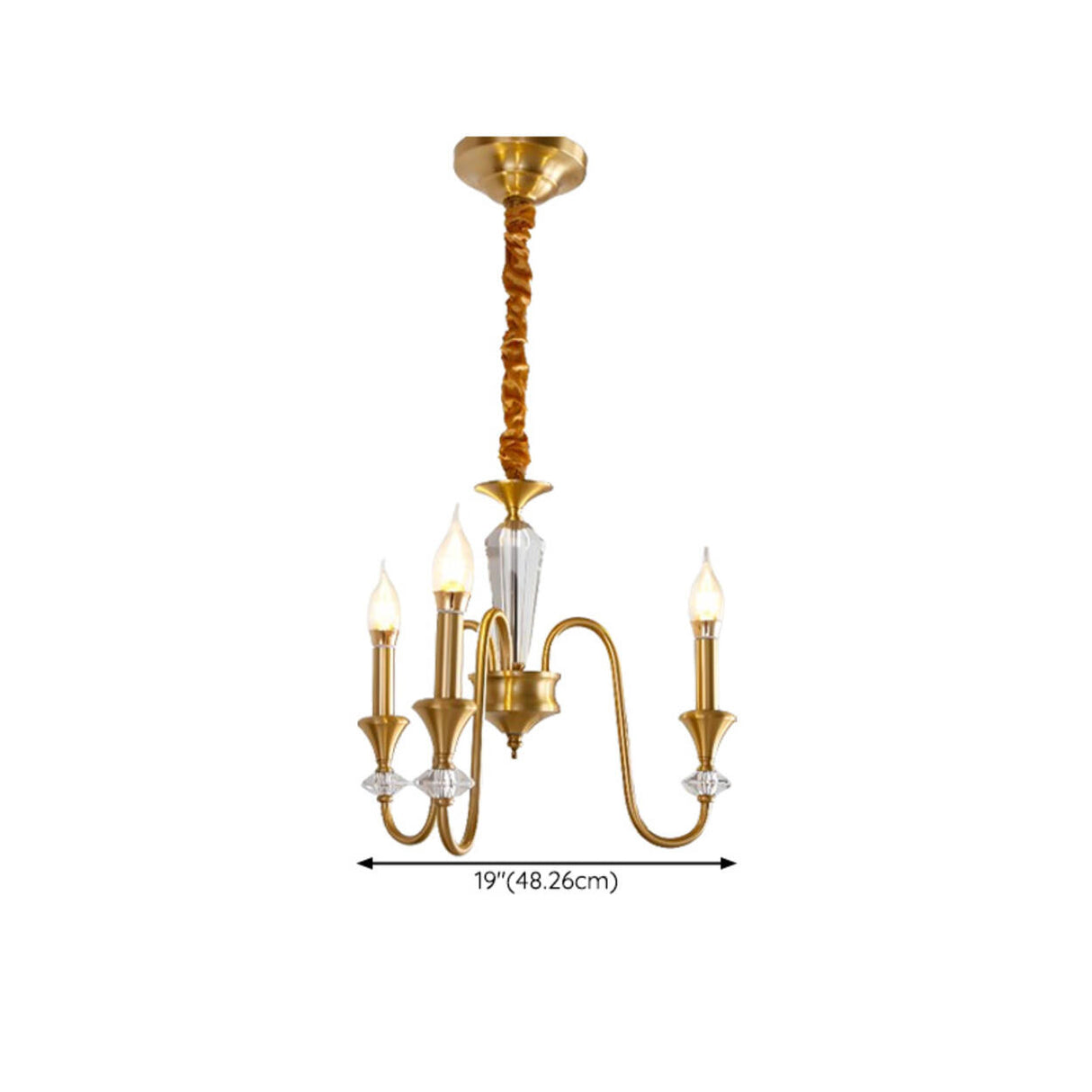 Vintage Black Iron Candelabra Crystal Chandelier Image - 26