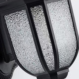 Vintage Black Outdoor Waterproof Wall Lantern Light Image - 10