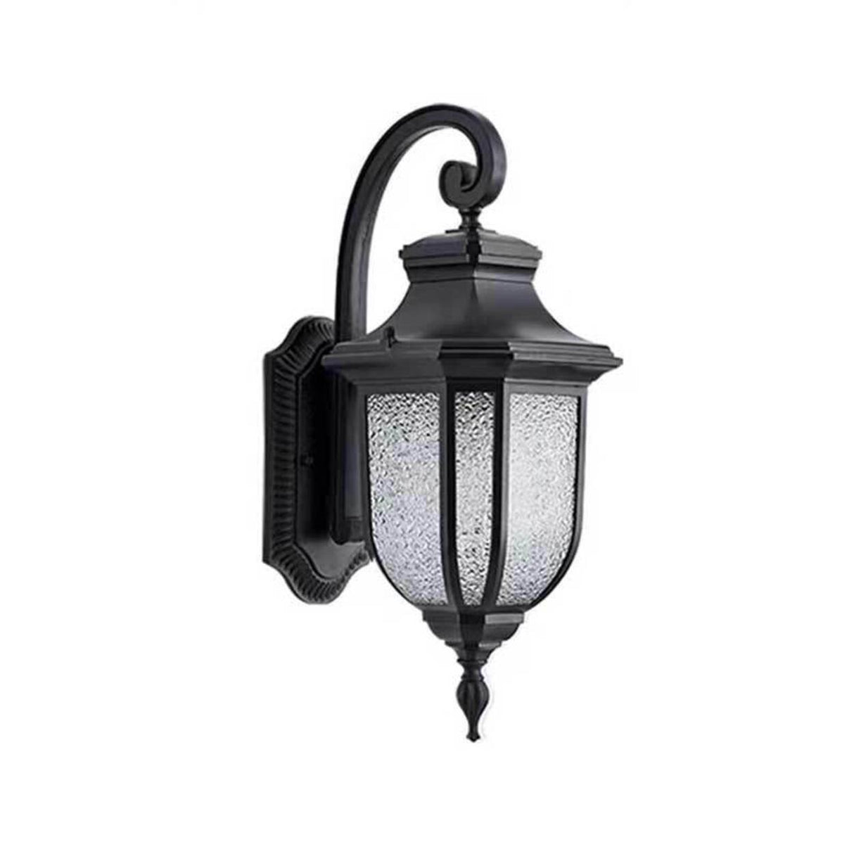 Vintage Black Outdoor Waterproof Wall Lantern Light Image - 5